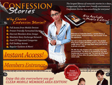 Tablet Screenshot of confessionstories.com